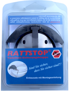 RATTSTOP Rattenklappe für Toiletten